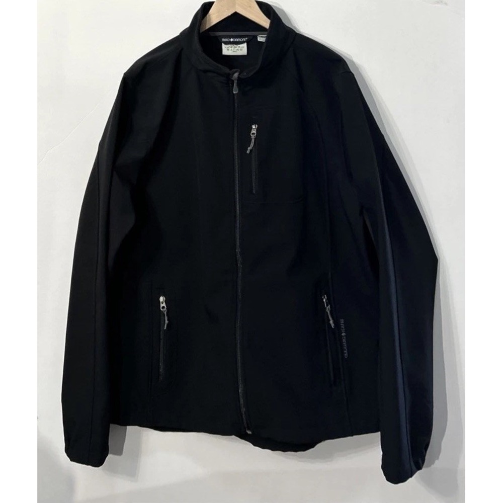 BLACK DIAMOND - Men's Black Soft Shell Windbreaker Jacket Sz XXL 2XL Zip Pockets